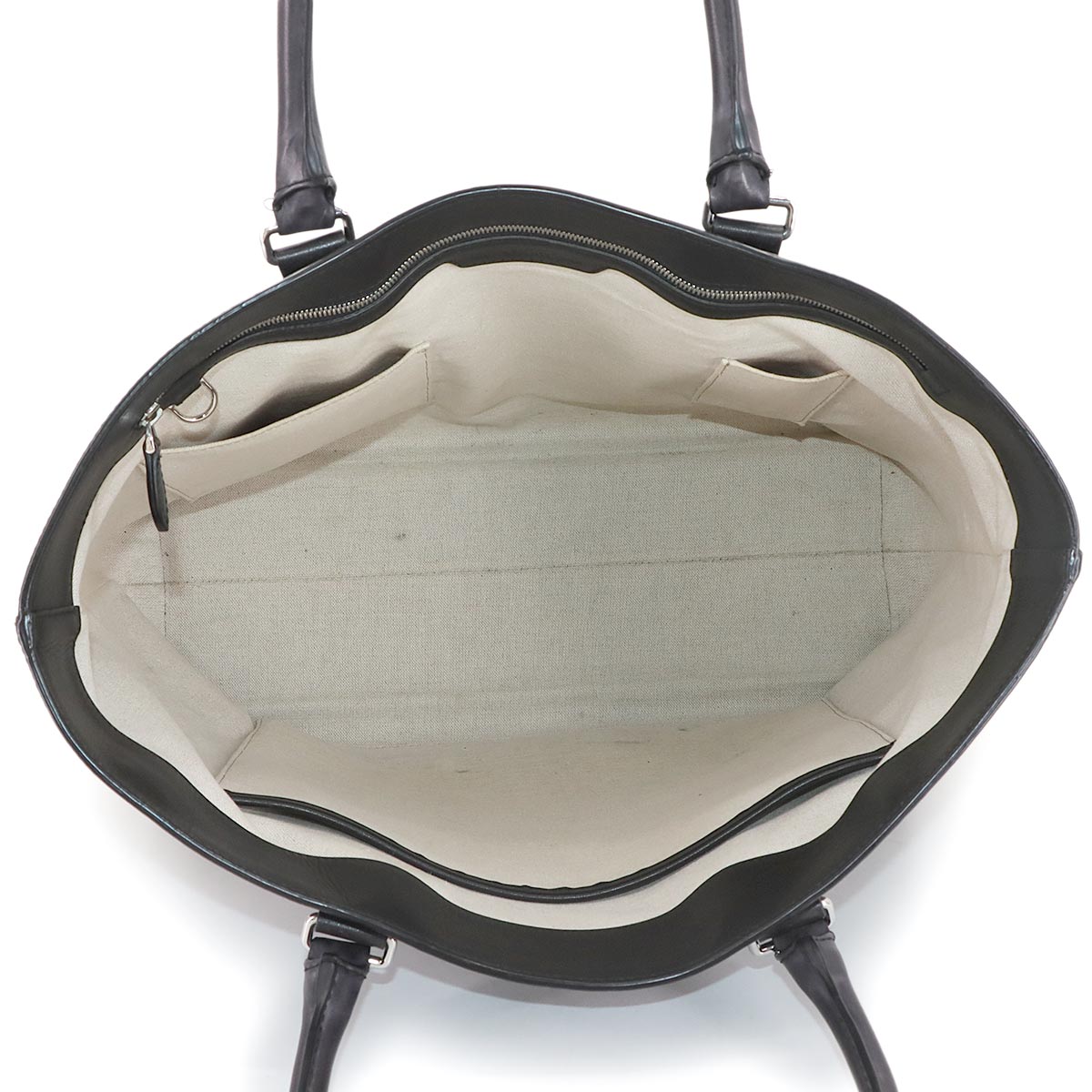 Calligraphy Toujours Tote Bag Venezia Leather Black Purse