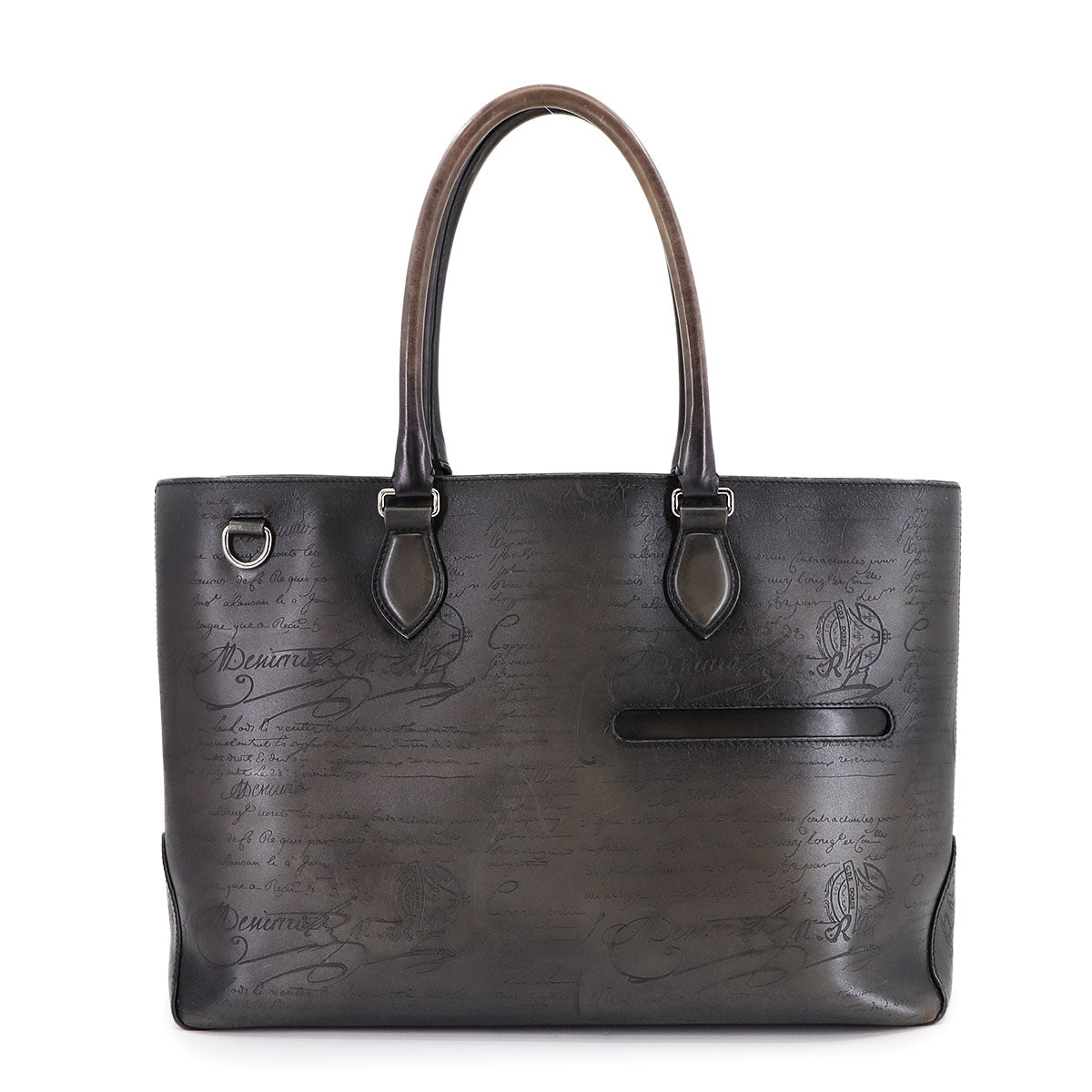 Calligraphy Toujours Tote Bag Venezia Leather Black Purse