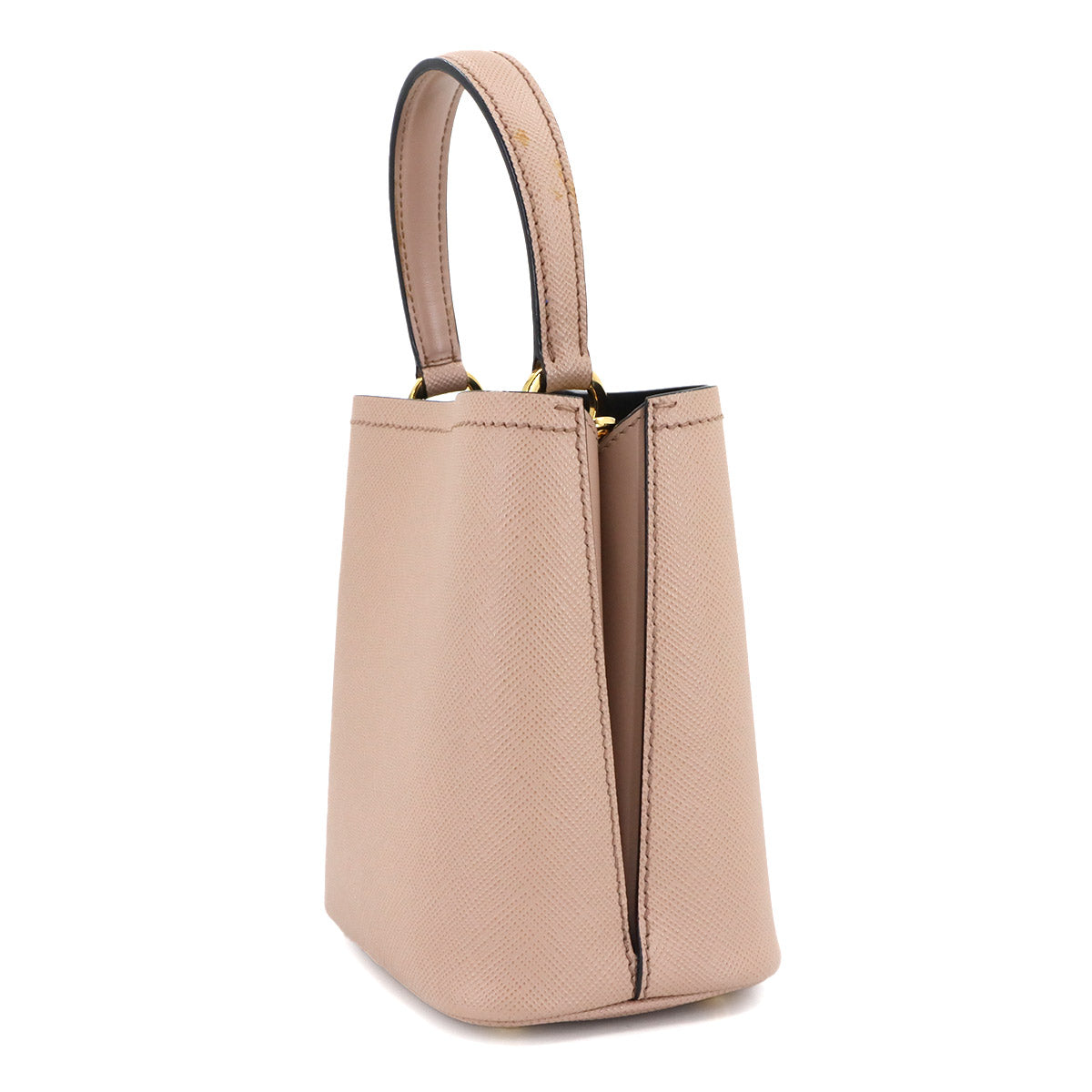 Panier Hand Shoulder Bag Saffiano Leather Cipria Pink 1BA217