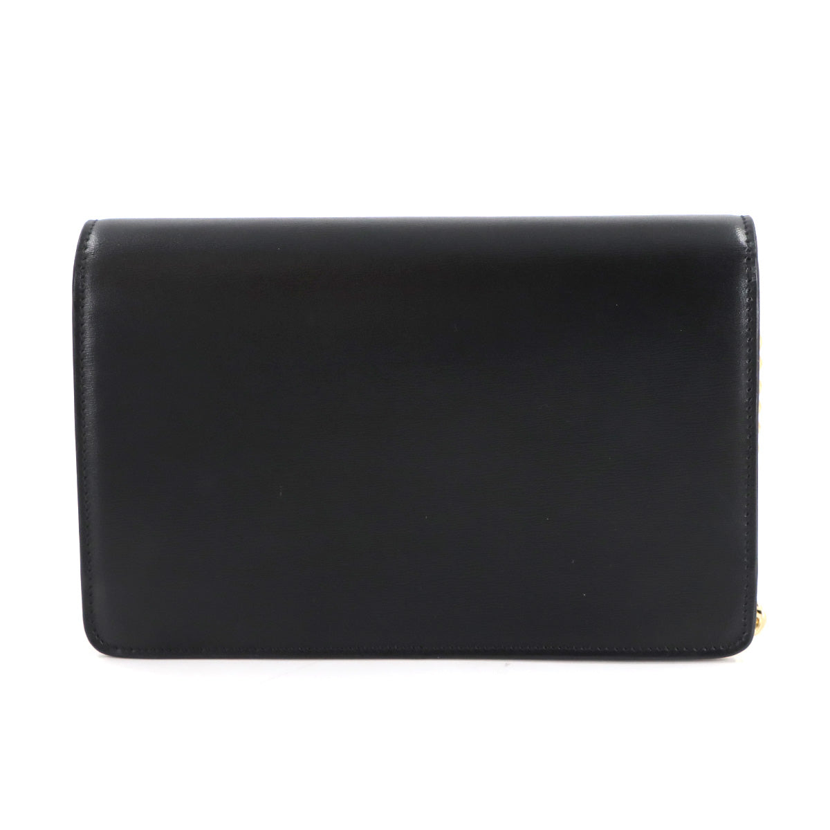 Margo Triomphe Chain Long Wallet Leather Black 10L033DPV