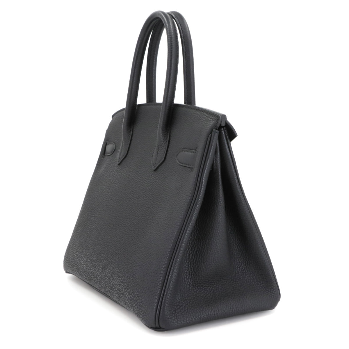 Birkin 30 Hand Bag Togo Leather Black Purse