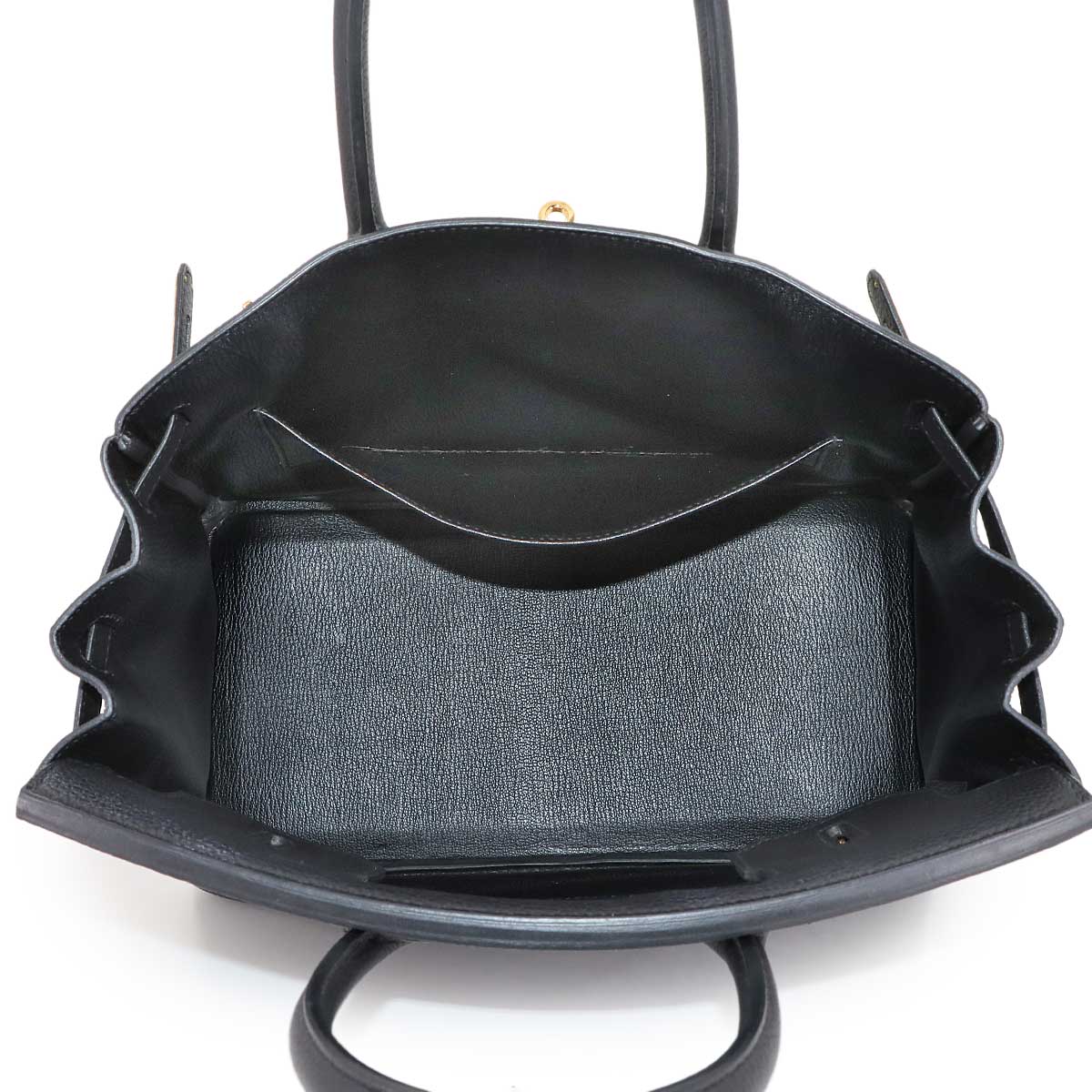 Birkin 30 Hand Bag Togo Leather Black Purse