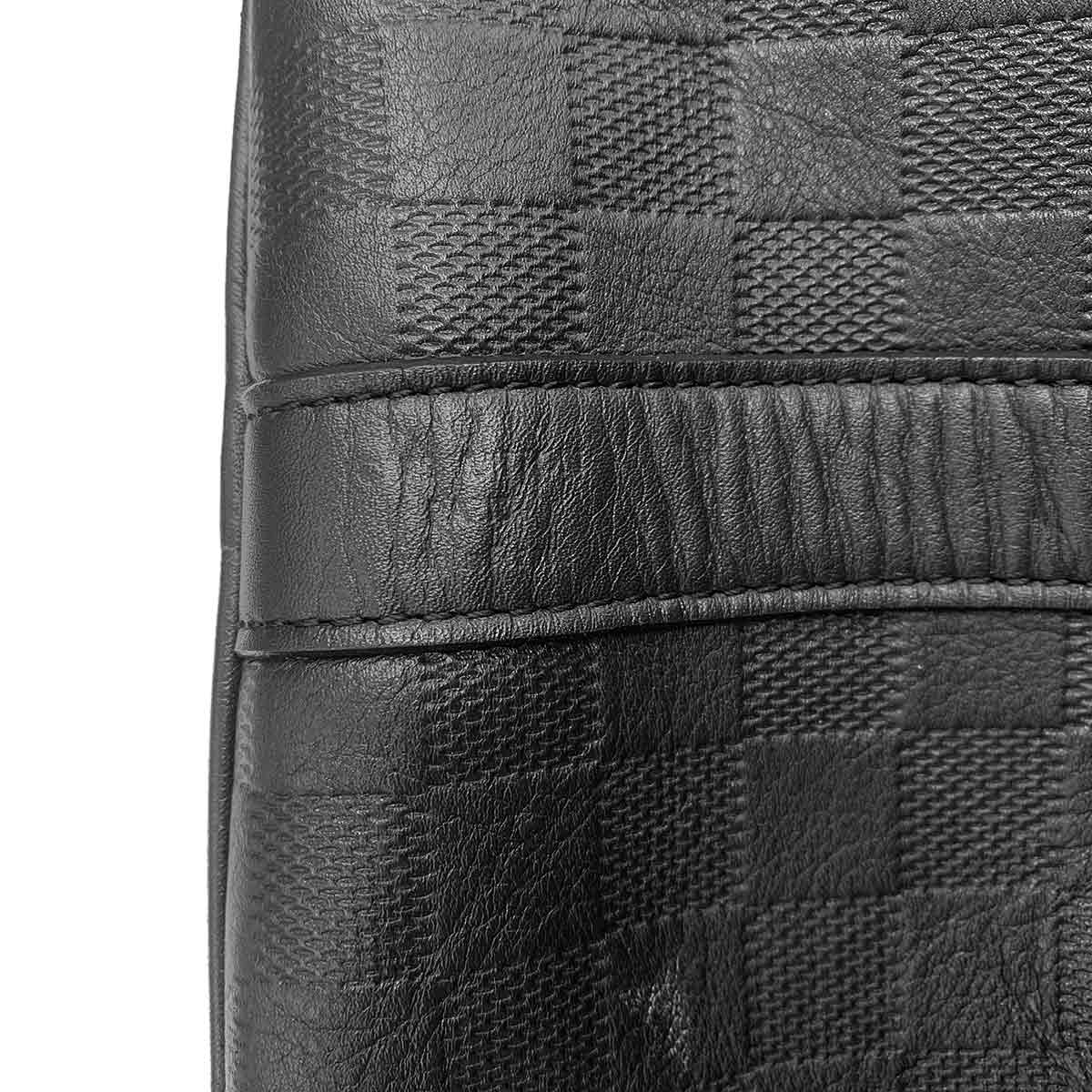 Damier Infini Keepall Bandouliere 45 Luggage Onyx N41145