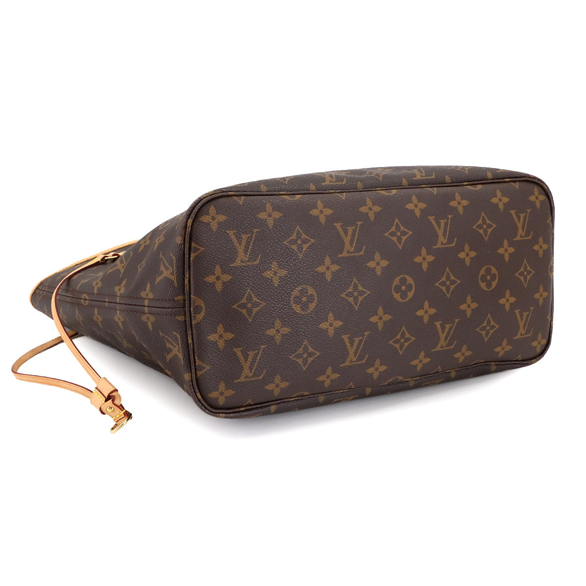 Monogram Neverfull MM Tote Bag Brown Pivoine M41178