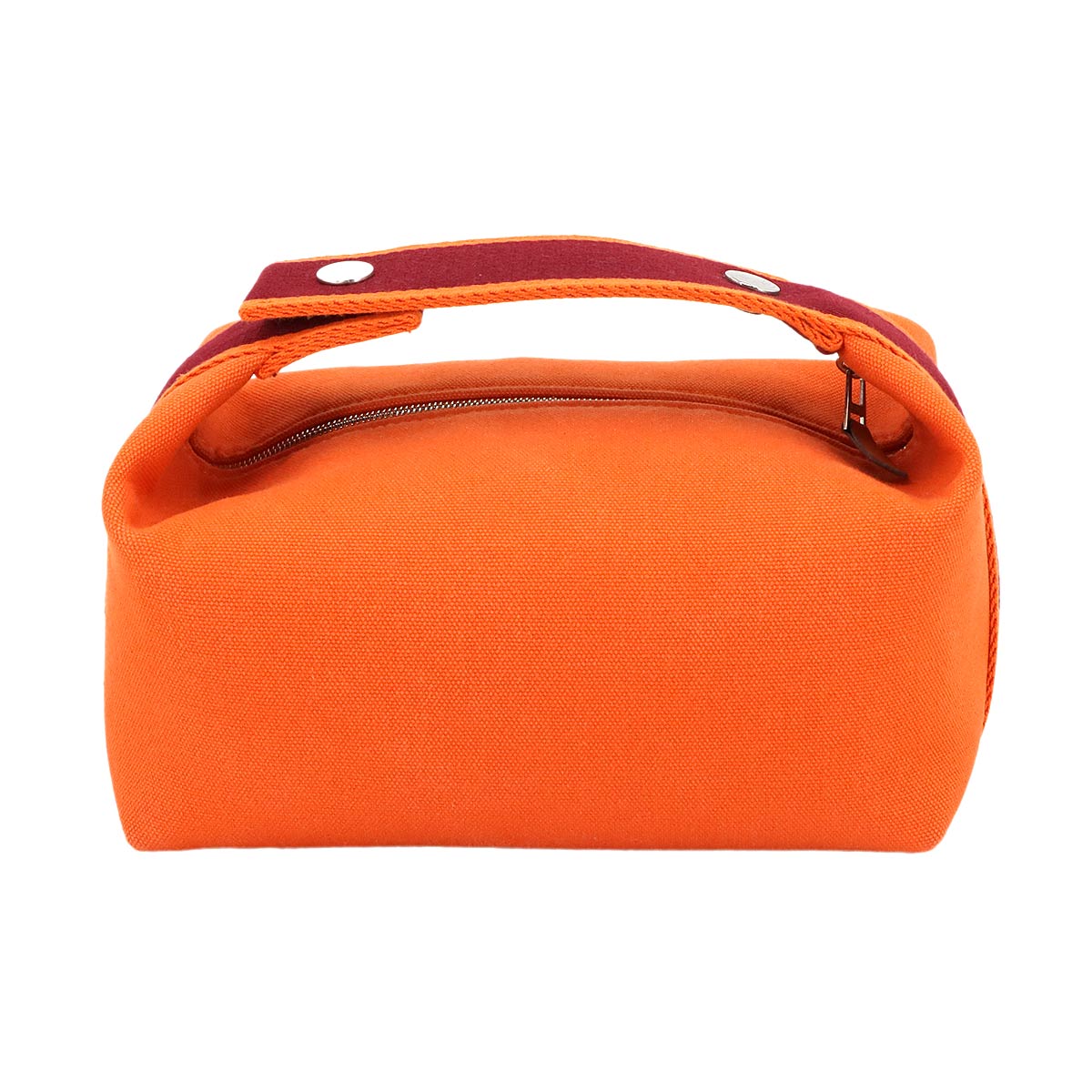Bride a Brac PM Hand Bag Toile H Feu Orange Rouge H Pouch