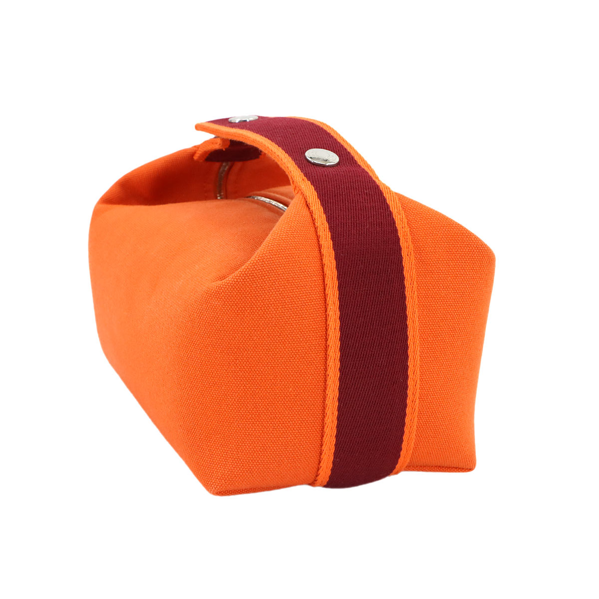 Bride a Brac PM Hand Bag Toile H Feu Orange Rouge H Pouch