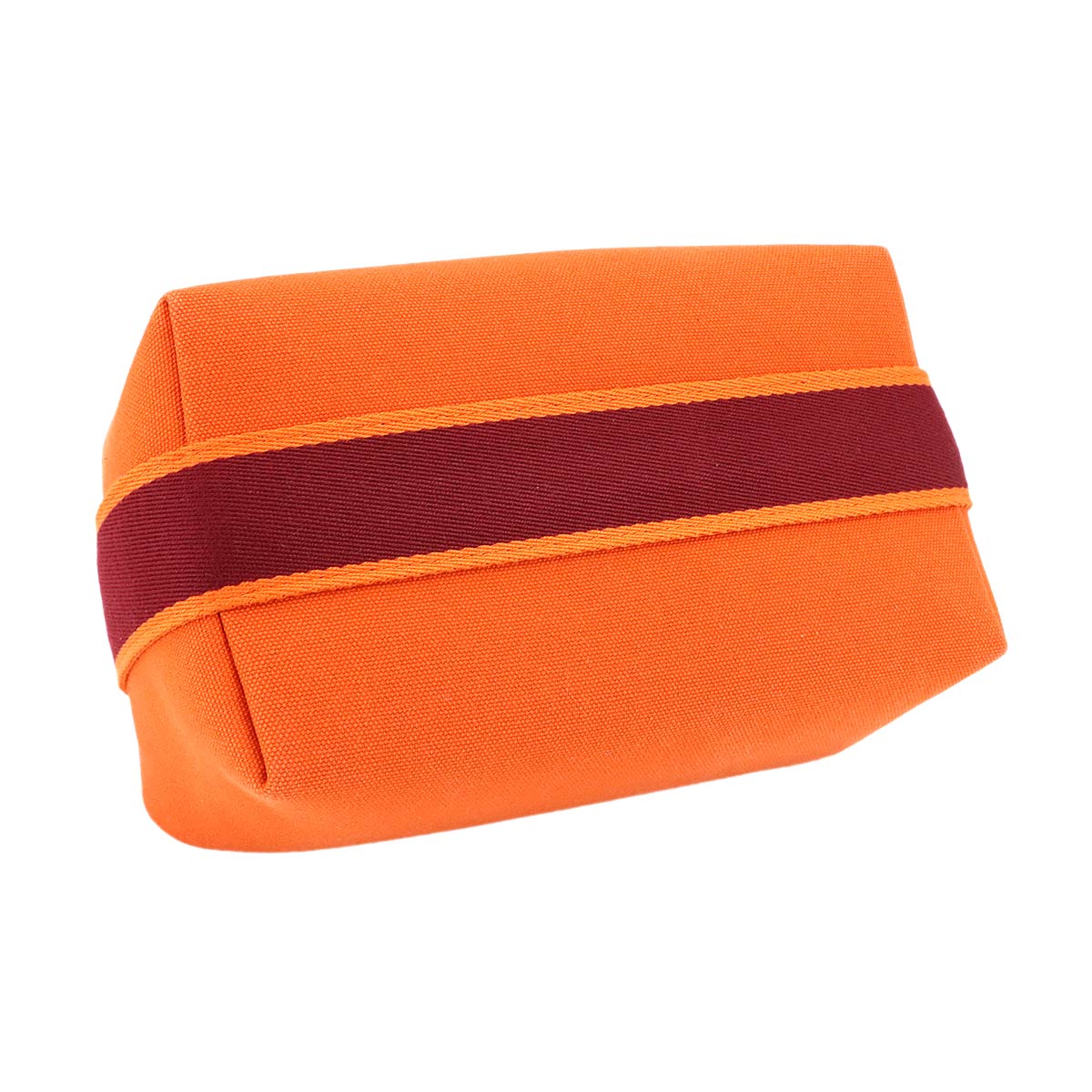 Bride a Brac PM Hand Bag Toile H Feu Orange Rouge H Pouch