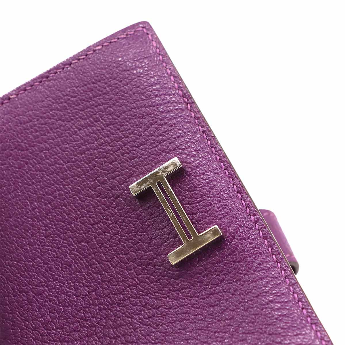 Bearn Card Case Chevre Anemone