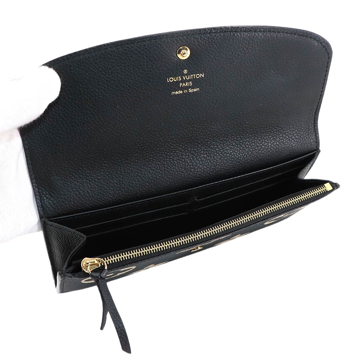 Monogram Empreinte Emilie Wallet Leather Black M83138
