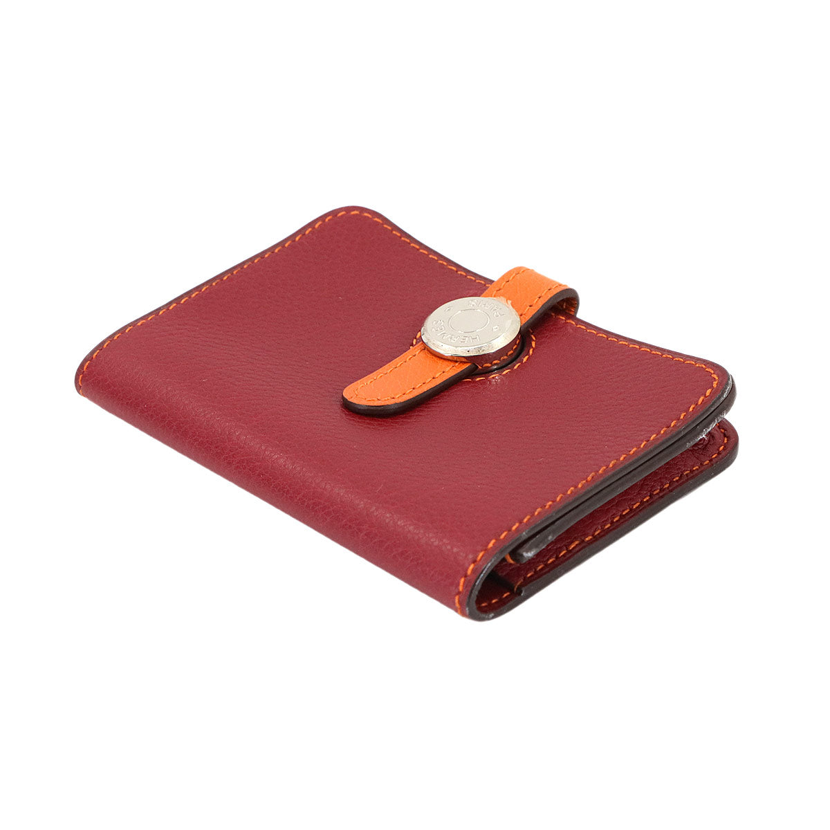 Dogon Card Case Leather Rouge Garance Orange