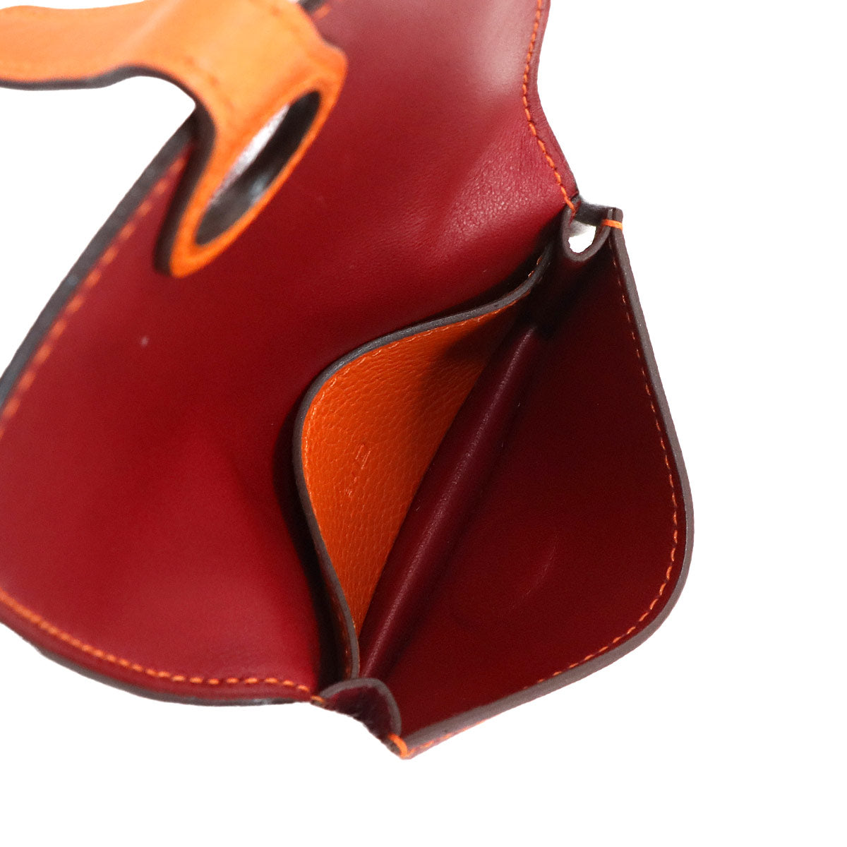 Dogon Card Case Leather Rouge Garance Orange