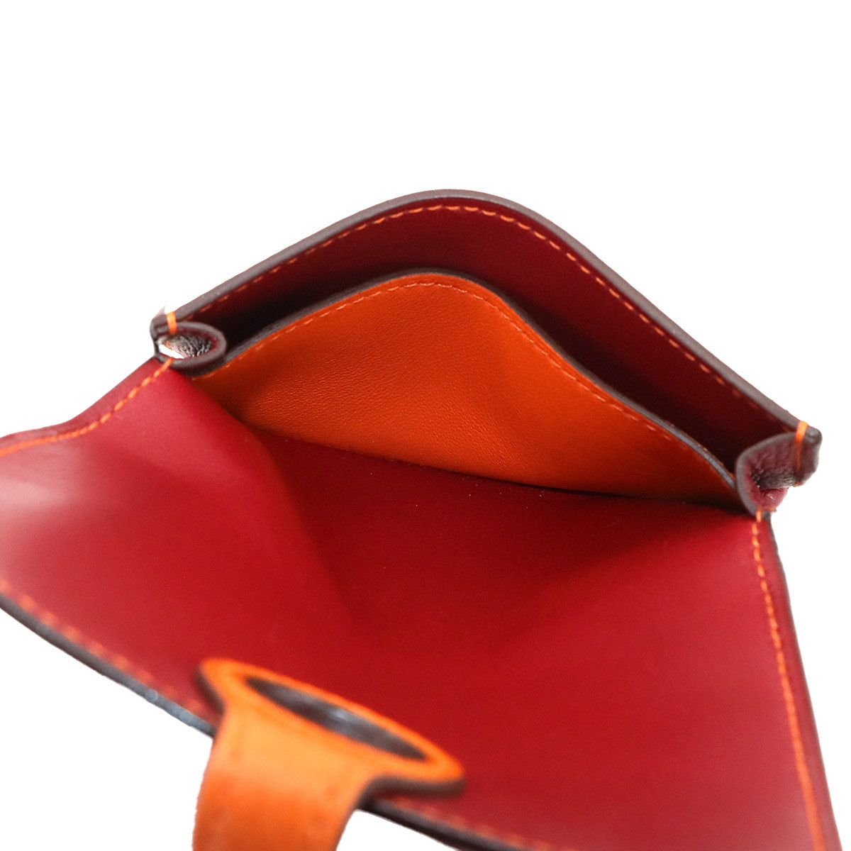 Dogon Card Case Leather Rouge Garance Orange