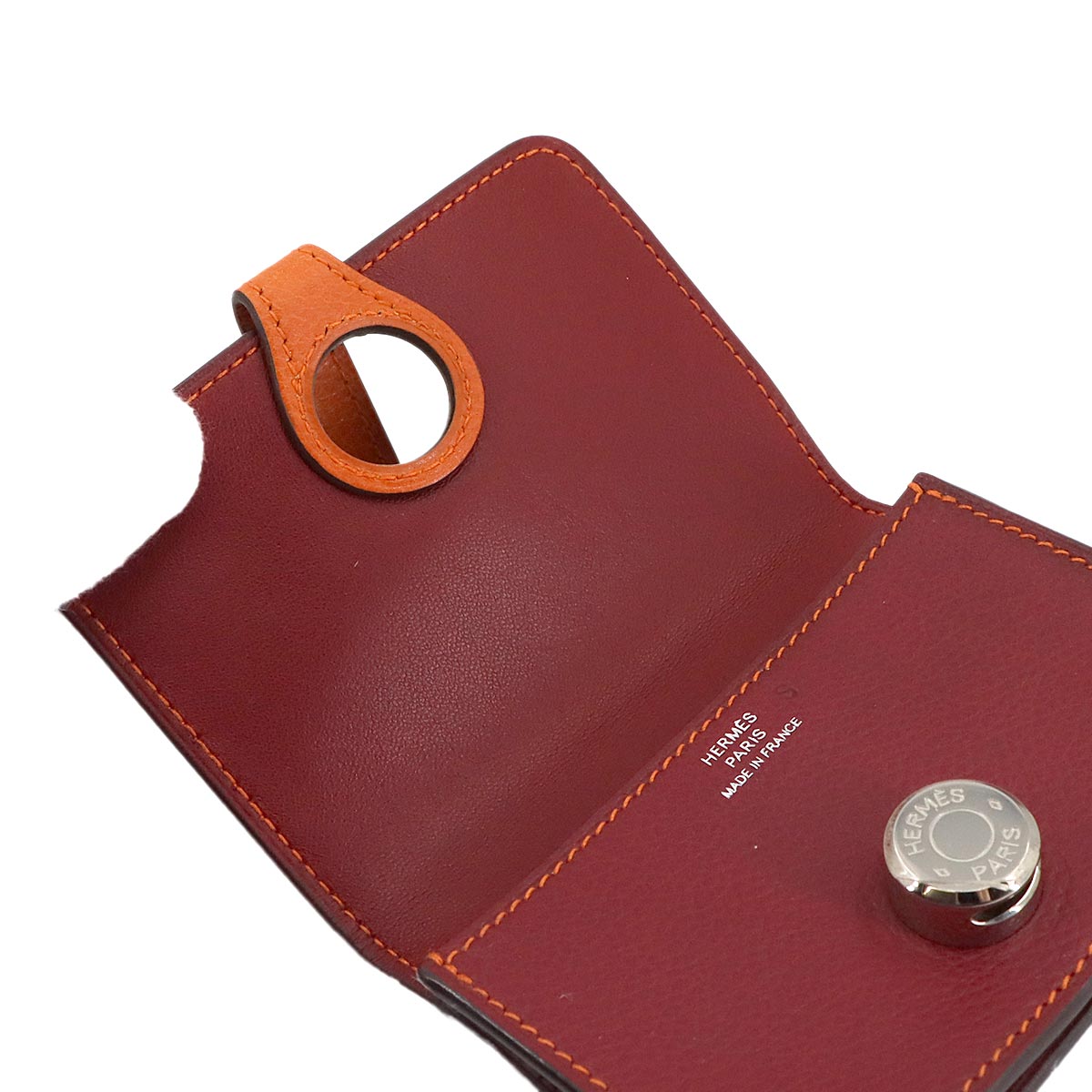 Dogon Card Case Leather Rouge Garance Orange