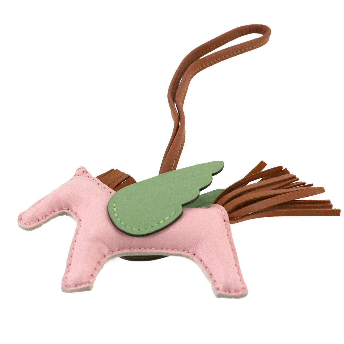 Rodeo Pegasu PM Bag Charm Agneau Milo Swift Rose Sakura Gold