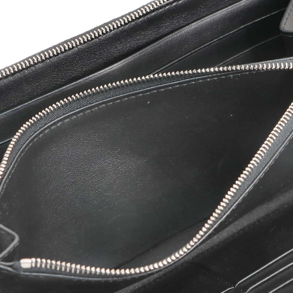 Zipped Around Long Wallet Leather Black 10B553BEL