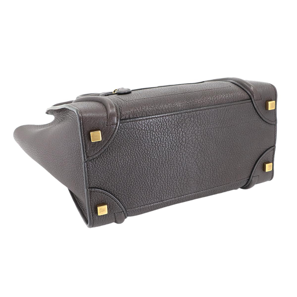 Luggage Micro Shopper Hand Bag Leather Dark brown 167793