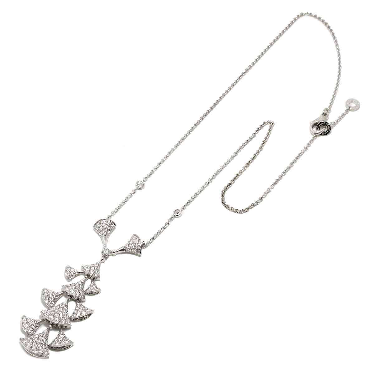 Diva Dream Diamond Necklace 18K White Gold 750