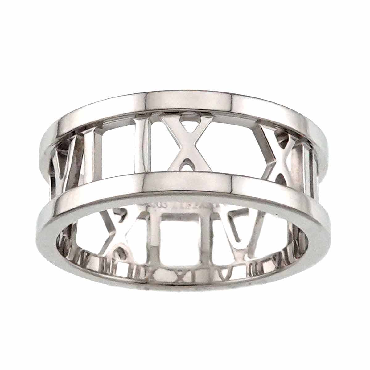 Atlas Diamond Ring 18K White Gold 750 size5.25(US)