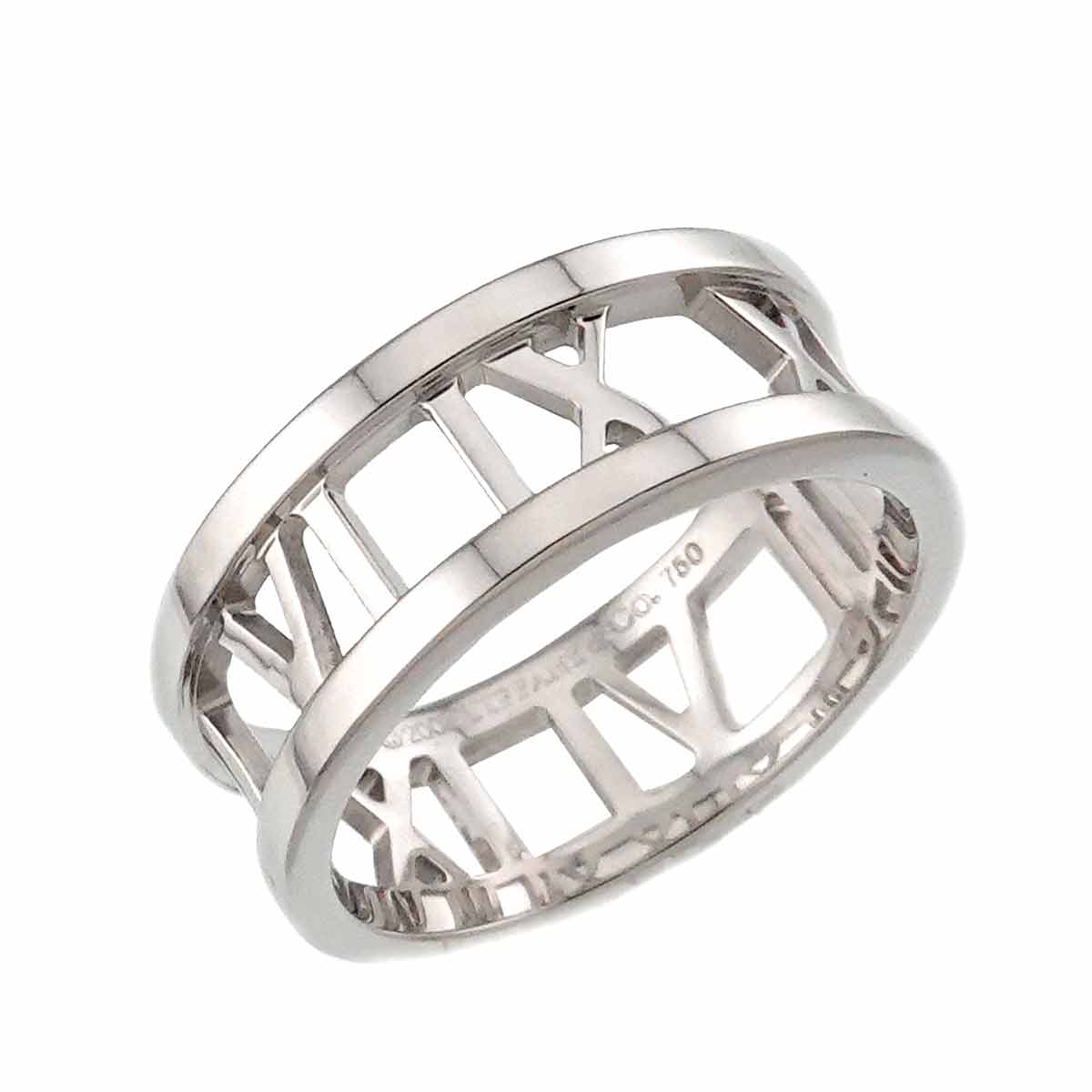 Atlas Diamond Ring 18K White Gold 750 size5.25(US)