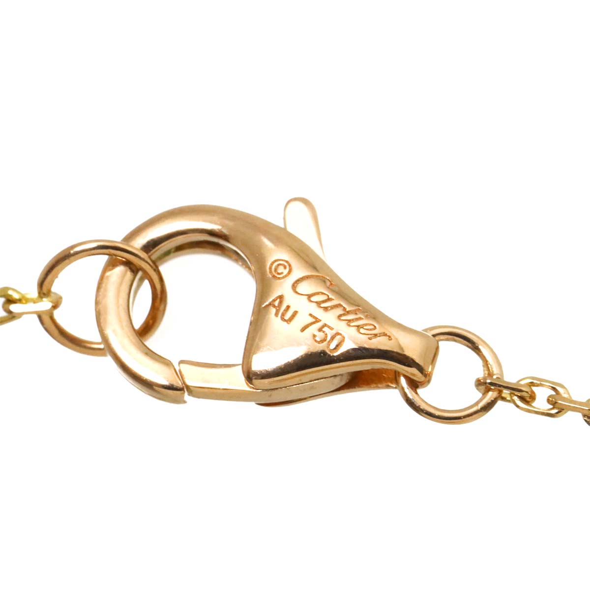 Amulette De Onyx 6P Diamond Necklace XS 18K Pink Gold 750