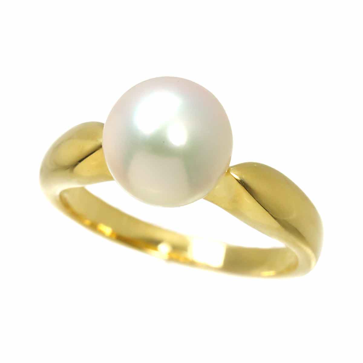 Akoya Pearl 8.4mm Ring 18K YG 750 Size5.5-5.75(US)
