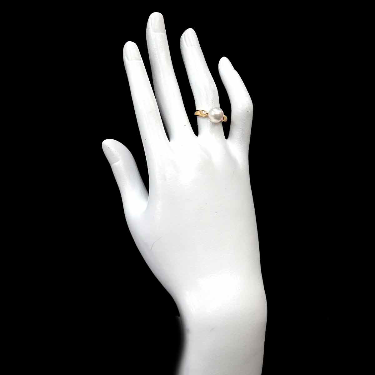 Akoya Pearl 8.4mm Ring 18K YG 750 Size5.5-5.75(US)