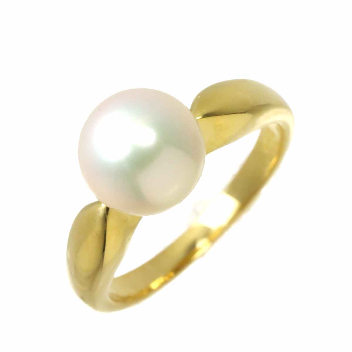 Akoya Pearl 8.4mm Ring 18K YG 750 Size5.5-5.75(US)