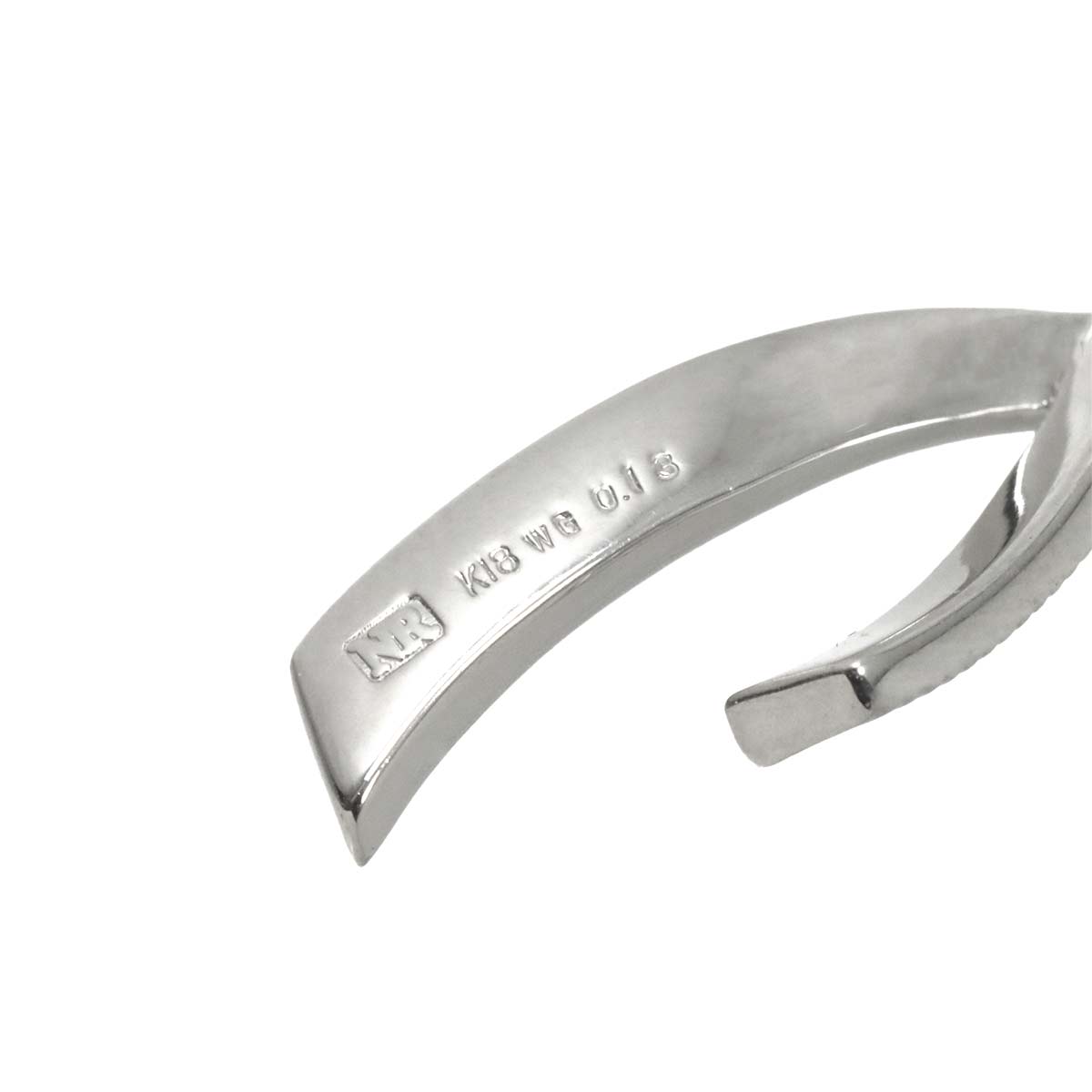 Diamond 0.13ct Necklace 18K White Gold 750