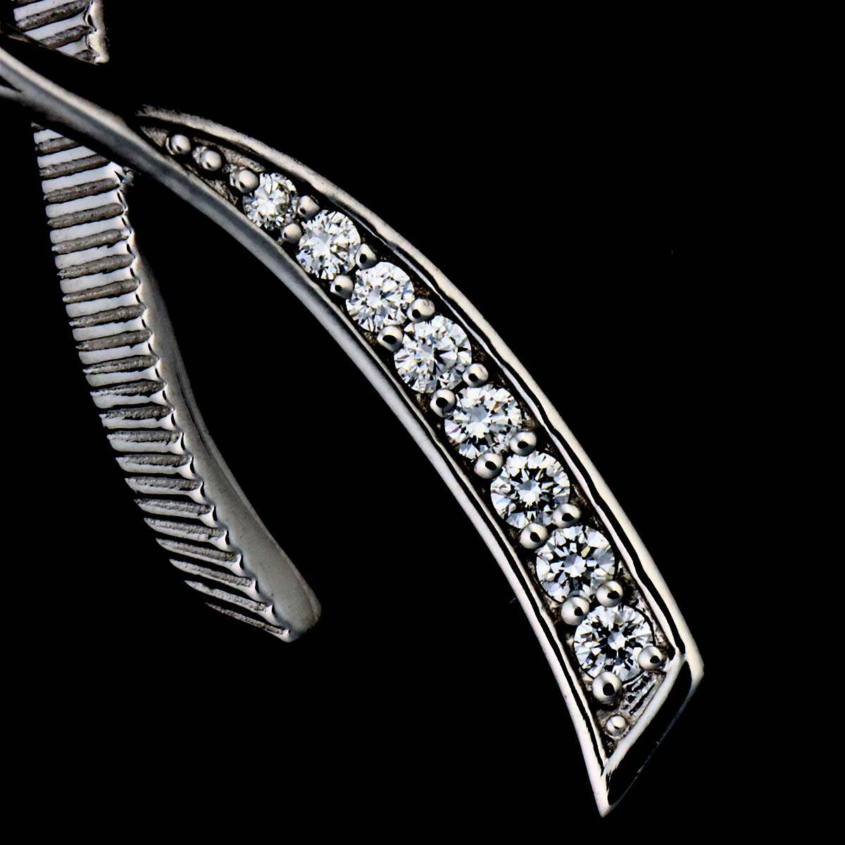 Diamond 0.13ct Necklace 18K White Gold 750