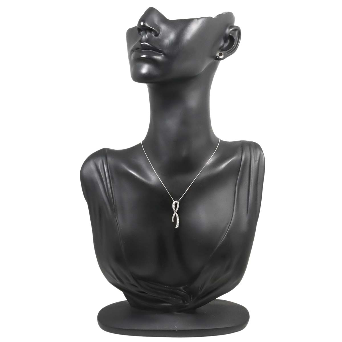 Diamond 0.13ct Necklace 18K White Gold 750