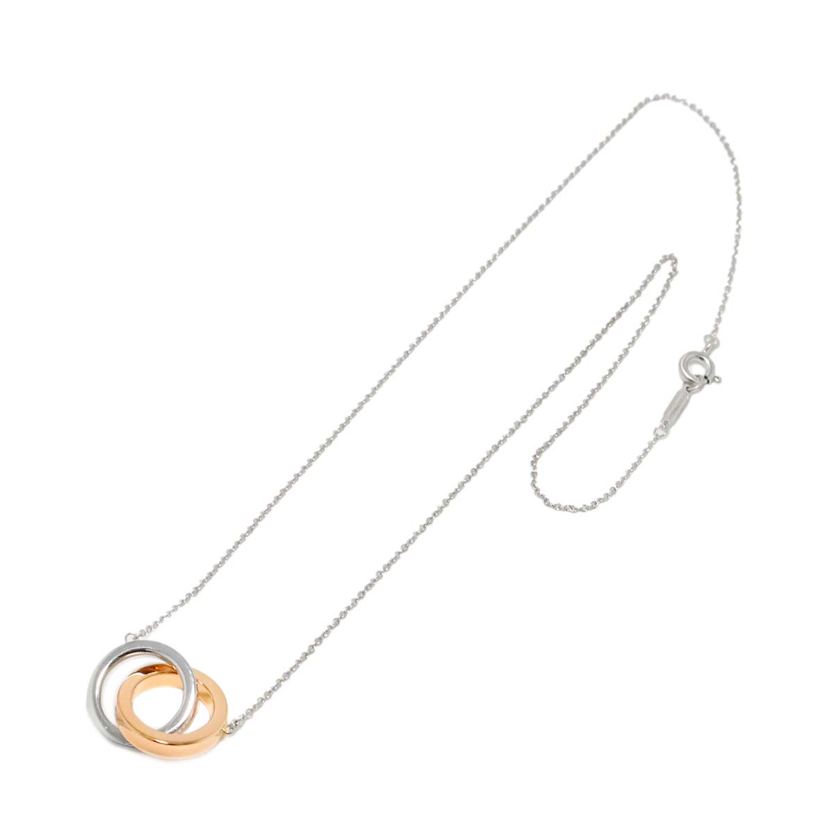 1837 Interlocking Necklace SV 18K PG 750