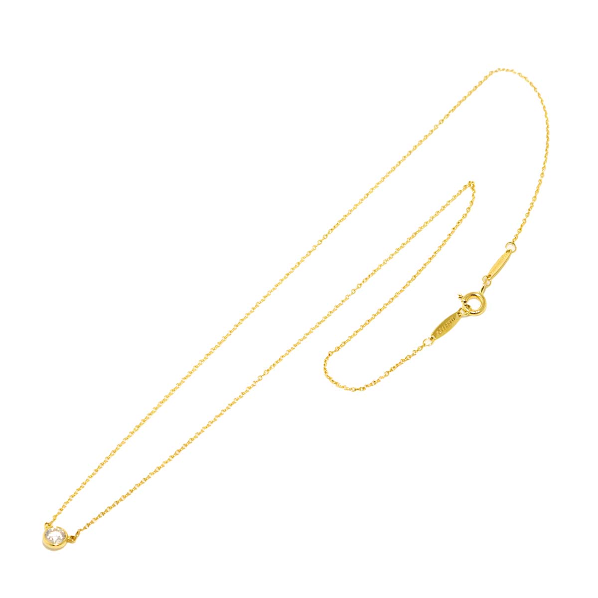 By The Yard Diamond 1P Necklace 18K Yellow Gold 750