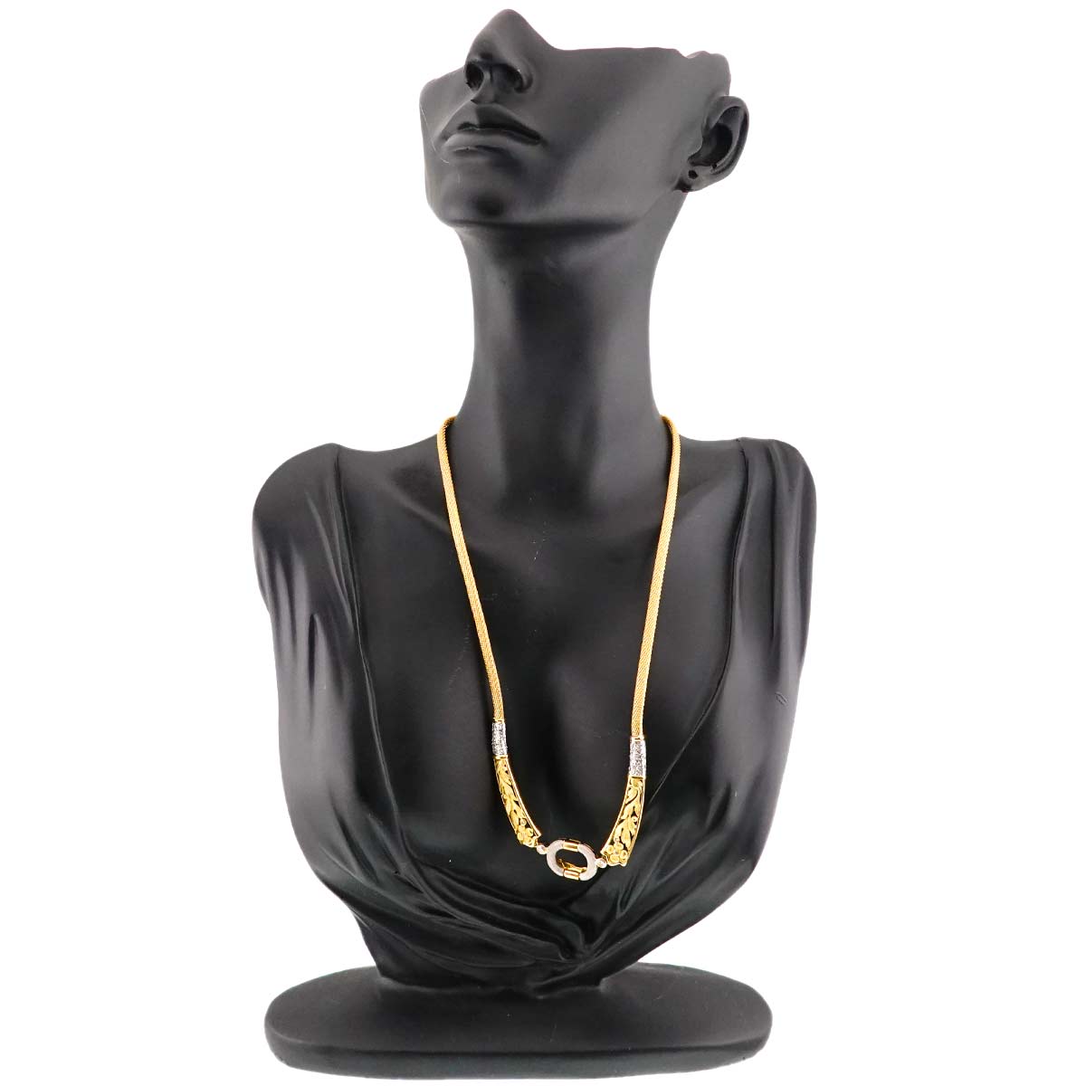 As Time Diamond Necklace Pt 18K YG 750