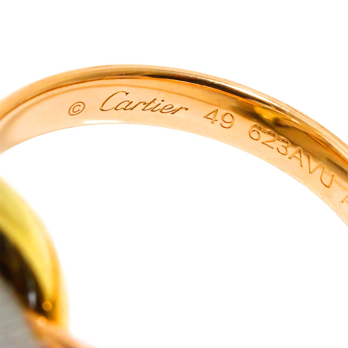 Trinity MM Diamond Ring 18K YG WG PG 750 Size49 4.75-5(US)