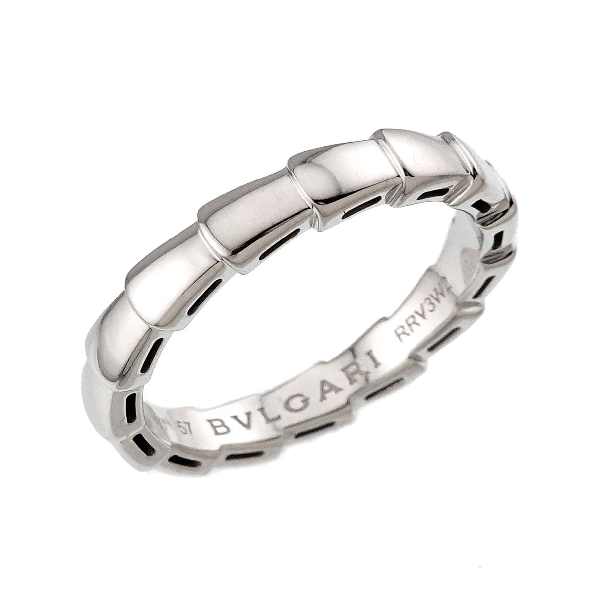 Serpenti Viper Ring 18K White Gold 750 size57 7.75-8(US)