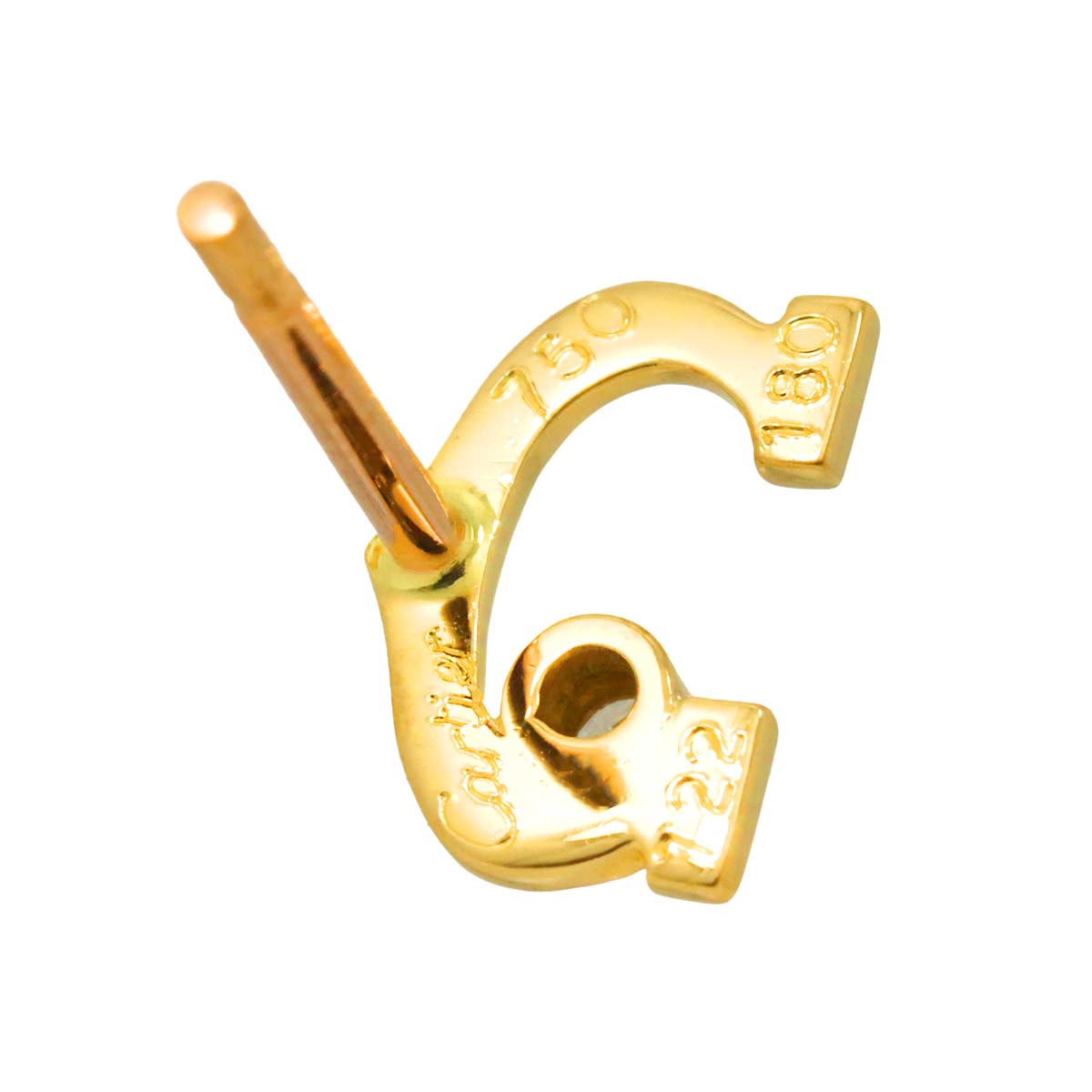 Diamond Earrings Pierced 18K YG 750