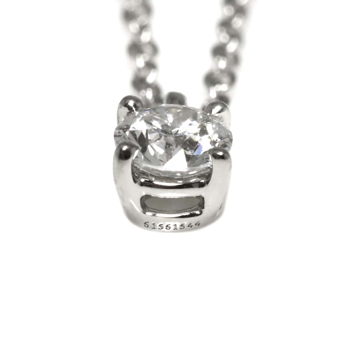 Diamond 0.21ct F/VVS2/3EX Necklace Platinum