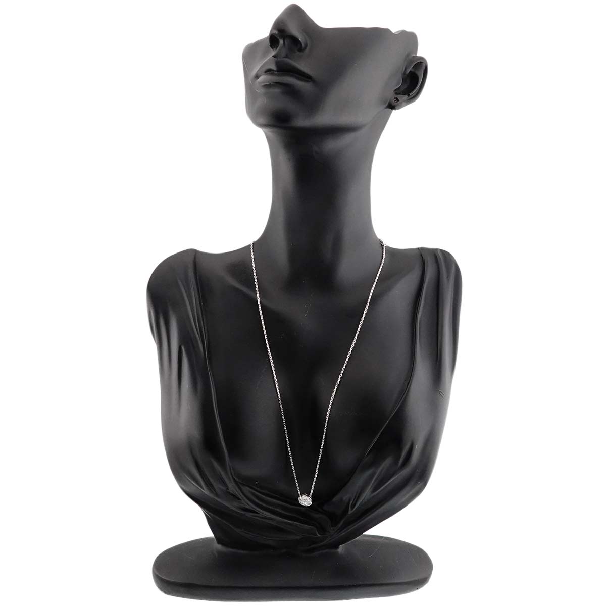 Fleurette Diamond SM Necklace 18K WG 750