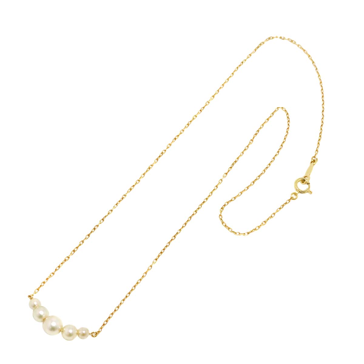 Baby Pearl 5.3-3.3mm Necklace 18K YG 750