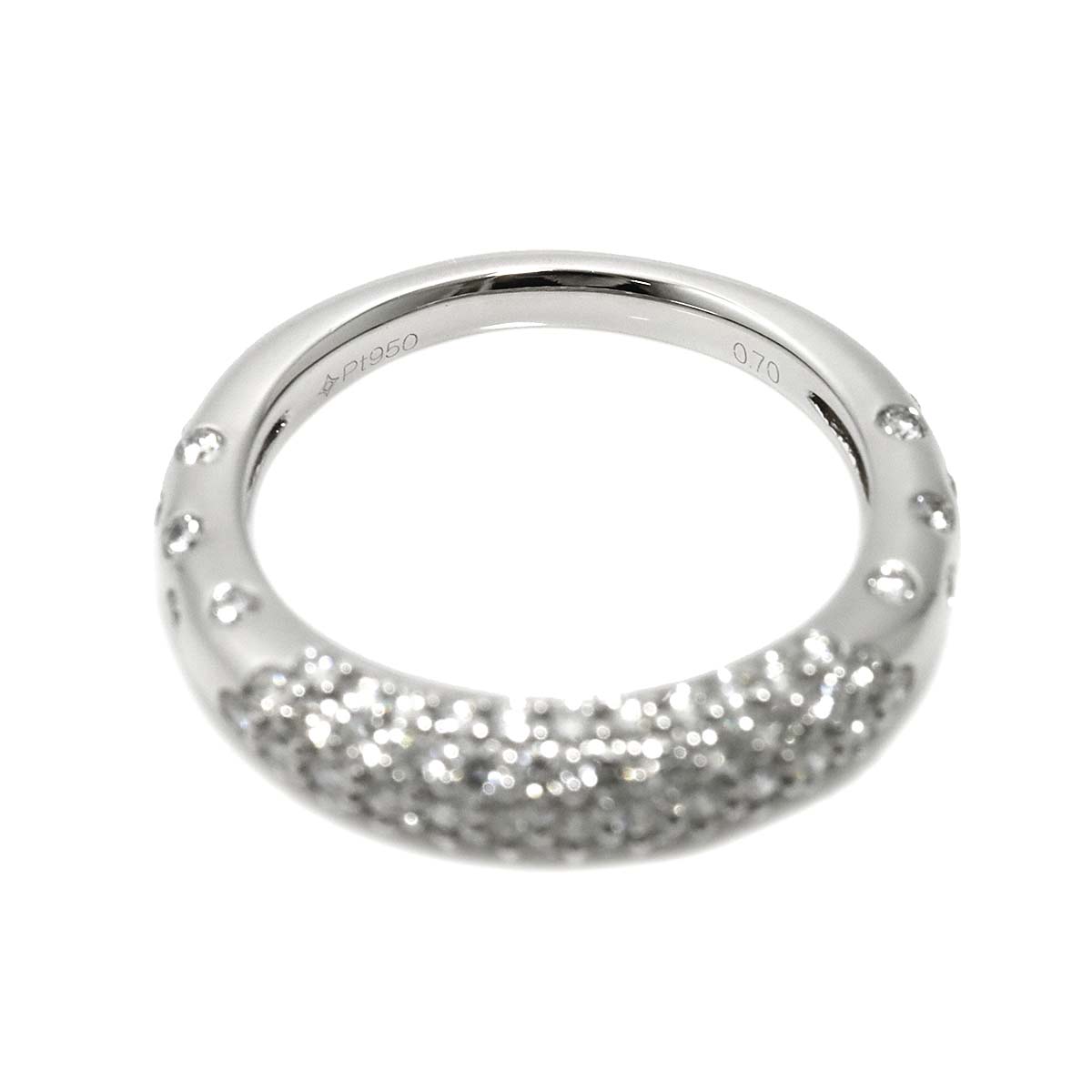 Diamond 0.70ct Ring Pt Platinum size4.75-5(US)