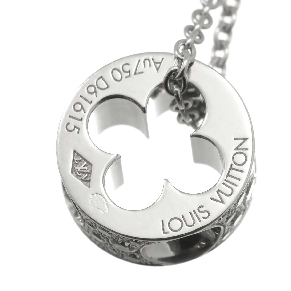 Pendentif Diamond Necklace 18K WG 750