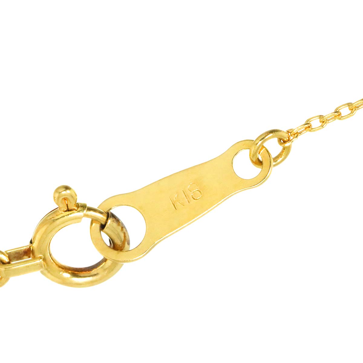 Diamond 0.13ct Necklace 18K Yellow Gold 750