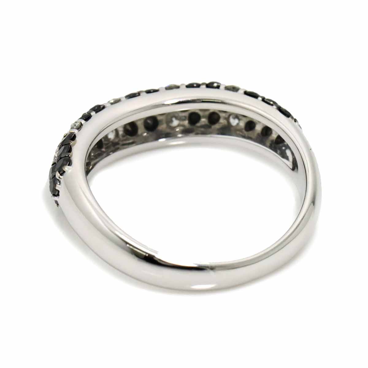 Diamond 1.00ct Ring 18K K18 WG White Gold size6.75(US)