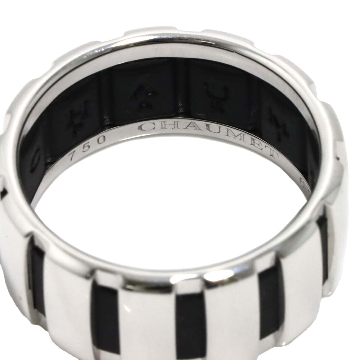 Class one Ring 18K K18 WG 750 Rubber Size59 8.25(US)