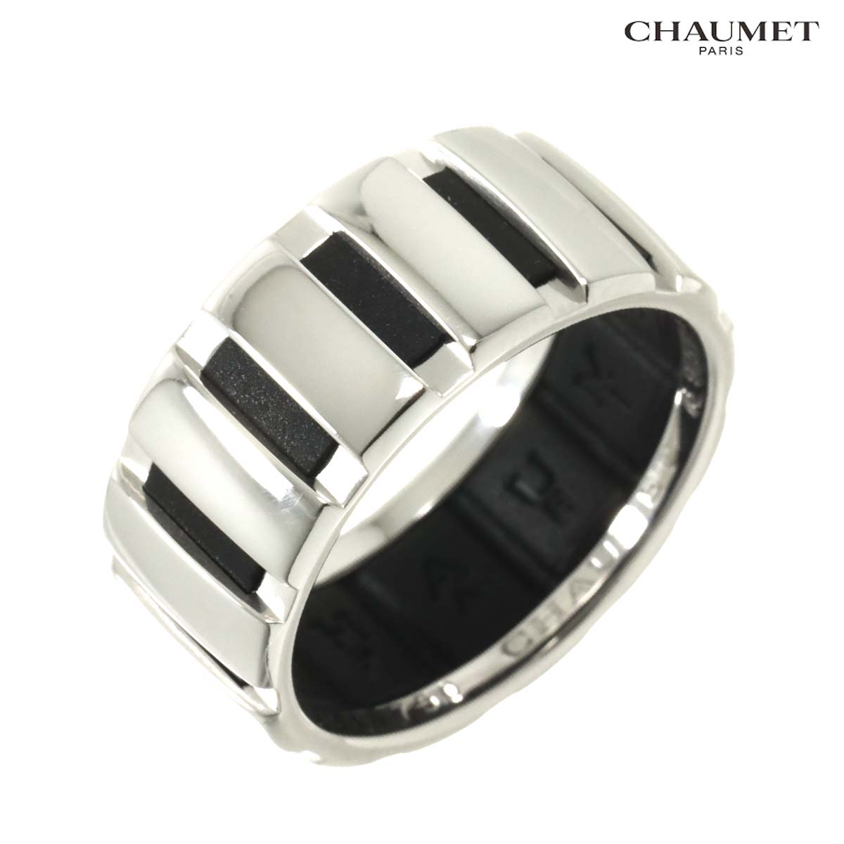 Class one Ring 18K K18 WG 750 Rubber Size59 8.25(US)