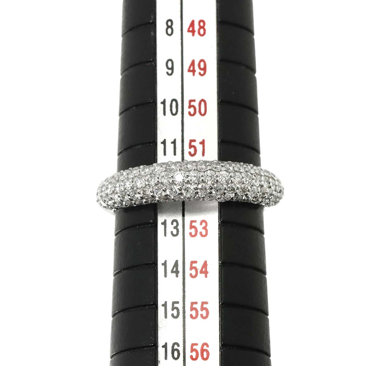 Diamond 0.83ct Ring 18K WG 750 Size6(US)