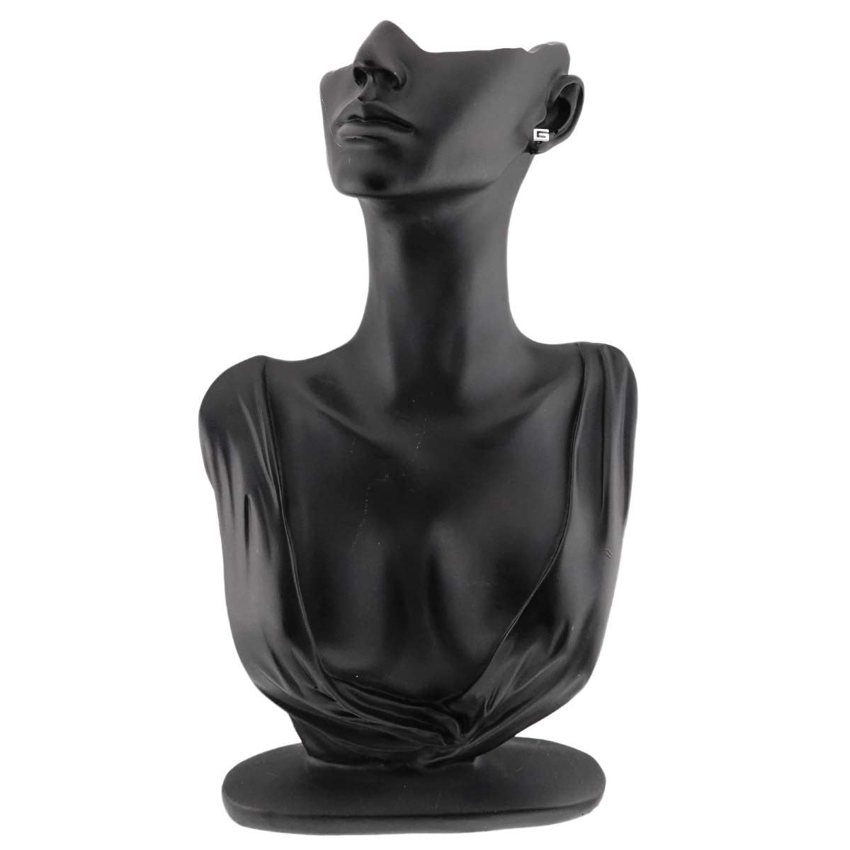 G Logo Earrings Pierced 18K White Gold 750