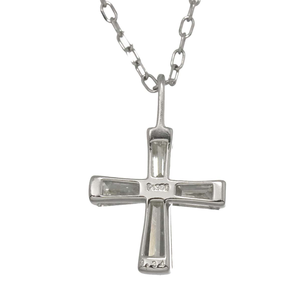 Diamond 0.34ct Necklace Pt Platinum