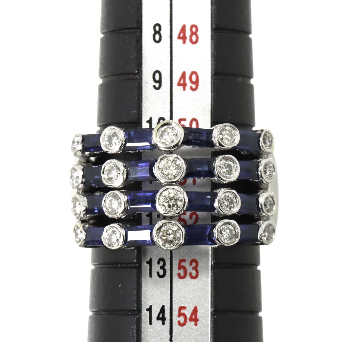 Sapphire 2.02ct Diamond 0.52ct Ring Pt Platinum size5.75-6(US)