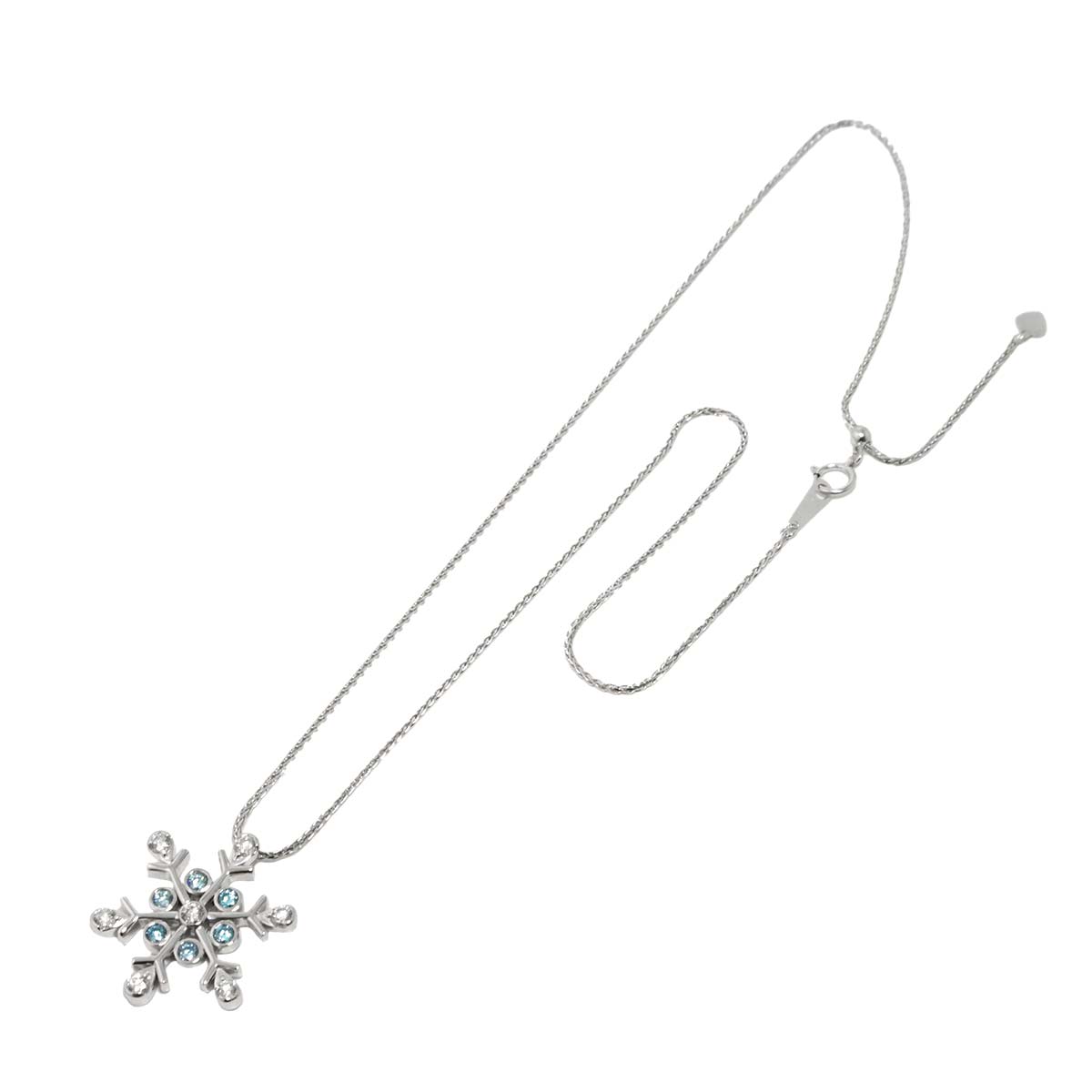 Diamond 1.00ct Necklace 18K WG White Gold 750